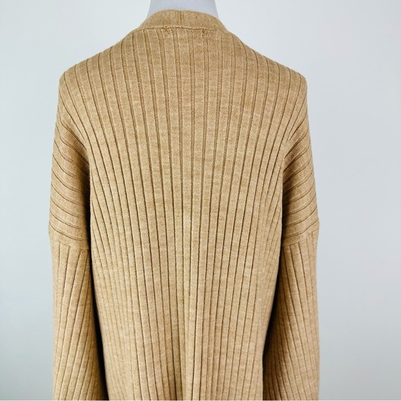 525 Neutral Ribbed Long Cardigan Sweater Size XS/Small - Picture 8 of 10